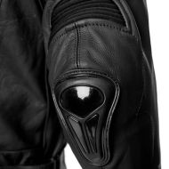 Geacă moto din piele ADRENALINE SYMETRIC BLACK
