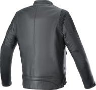 JACHETA MOTOCICLETA ALPINESTARS DYNO LEATHER NEGRU/ROSU