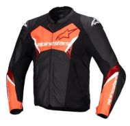 JACHETA MOTO PIELE ALPINESTARS Faster V3 NEGRU/ROSU