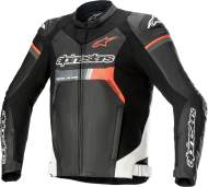 Jachetă de motocicletă din piele ALPINESTARS GP Force Airflow BWR