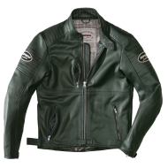 Geacă moto din piele SPIDI CLUBBER GREEN/ICE