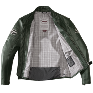 Geacă moto din piele SPIDI CLUBBER GREEN/ICE