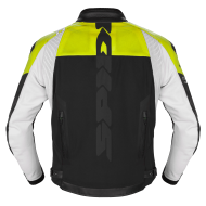 Geacă moto din piele SPIDI DP PROGRESSIVE HYBRID PERFORATED Negru/Fluo