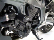 Protecții de protecție R&G RACING Aero Crash, negre, pentru BMW K1200R 04-08 / 1300R 09-15