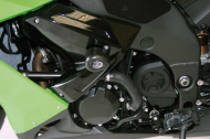 Protecții de protecție R&G RACING Aero Crash, negre, pentru Kawasaki ZX10R 08-10
