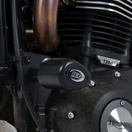 Protecții de protecție R&G RACING Aero Crash Negre pentru Triumph Scrambler 1200 19-23