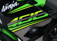 Dopuri de protecție R&G RACING Aero Crash Protectors Albe pentru Kawasaki Ninja 400/Z400