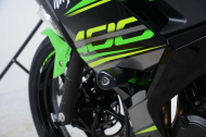 Dopuri de protecție R&G RACING Aero Crash Protectors Albe pentru Kawasaki Ninja 400/Z400