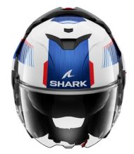 Casca modulara SHARK OXO SIKTER White Chrome Blue