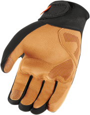 Motorcycle gloves ICON 1000 NIGHTBREED - BLACK