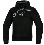 Hanorac motocicletă ALPINESTARS HOODIE CHROME SUPERAIR NEGRU/GRI/ALB