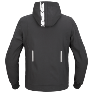 Φούτερ μοτοσικλέτας SPIDI HOODIE ARMOR ΑΝΟΙΧΤΟ ΜΑΥΡΟ