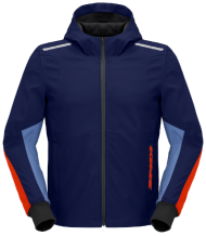 Φούτερ μοτοσικλέτας SPIDI HOODIE ARMOR LIGHT Navy/Κόκκινο