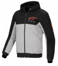 Motorcycle sweatshirt ALPINESTARS CHROME V2 SPORT BK/GY/RD