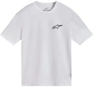 Tricou motocicletă ALPINESTARS CSF COMBO BACK ALB/NEGRU