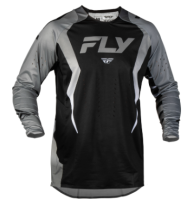 Motocross shirt FLY RACING Evolution DST Bolt - Black/Grey