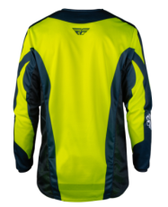 FLY RACING Kinetic Fade Motocross Shirt - Hi-Vis/Navy/White