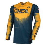Tricou motocross O'NEAL HARDWEAR SWIPE BLEUMARIN/TANGERINE