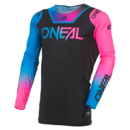 Tricou motocross O'NEAL PRODIGY FIVE SIX V.27 NEGRU/ROZ NEON