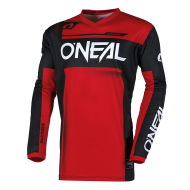 Bluză motocross O`NEAL ELEMENT RACEWEAR BLACK/RED V.25