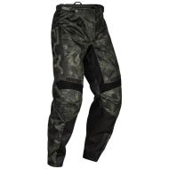 Pantaloni de motocross FLY RACING F-16 Riding Kryptec- Moss Gri/Negru