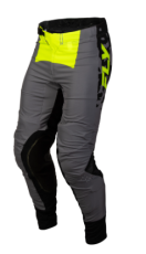 Motocross breeches FLY RACING Lite Flake - Grey/Hi-Vis/Black