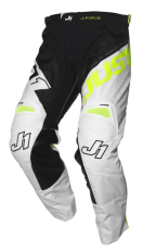 Motocross Breeches Just1 J-Force Hexa Black/White/Yellow Fluo