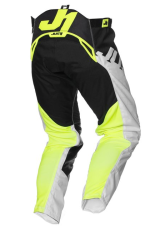 Motocross Breeches Just1 J-Force Hexa Black/White/Yellow Fluo