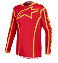 Φανέλα Motocross ALPINESTARS FLUID APEX V2 ΚΟΚΚΙΝΗ/ΧΡΥΣΟ