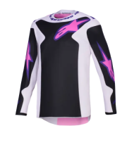 Motocross jersey Alpinestars FLUID GRID BLACK/GREY/PURPLE