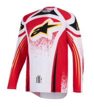 Motocross Jersey Alpinestars TECHSTAR NOMUR GRAY/RED/BLACK