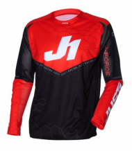 Motocross Jersey Just1 J-Force Hexa Red/Black/White