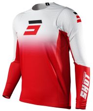 Tricou Motocross SHOT Roșu Gradient