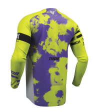 Motocross jersey THOR LAUNCHMODE BLEACH GRAY/ACID