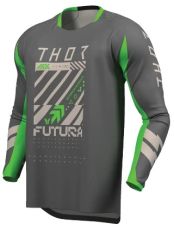 Motocross Jersey THOR LAUNCHMODE FUTURA CHAR/GRN