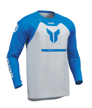 Motocross Jersey THOR RIDEMODE MENACE BLUE