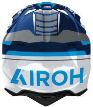 Cască motocross AIROH WRAAAP VISION Conquer Albastru Lucios