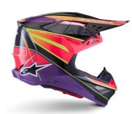 Cască motocross ALPINESTARS SM10 ERA ROZ/VIO/ALB