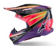 Cască motocross ALPINESTARS SM10 ERA ROZ/VIO/ALB