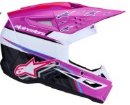 Κράνος motocross ALPINESTARS SM3 FALCON PUR/WHT/PNK