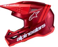 Мотокрос каска ALPINESTARS SM3 RADIUM RED/WHT