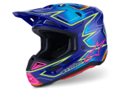 Motocross helmet ALPINESTARS SM7 CAST BLUE/YELLOW/PINK