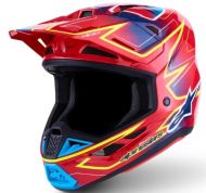 Κράνος Motocross ALPINESTARS SM7 CAST ΚΟΚΚΙΝΟ/YLW/ΜΠΛΕ