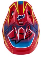 Κράνος Motocross ALPINESTARS SM7 CAST ΚΟΚΚΙΝΟ/YLW/ΜΠΛΕ