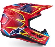 Κράνος Motocross ALPINESTARS SM7 CAST ΚΟΚΚΙΝΟ/YLW/ΜΠΛΕ