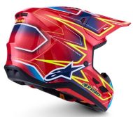 Κράνος Motocross ALPINESTARS SM7 CAST ΚΟΚΚΙΝΟ/YLW/ΜΠΛΕ