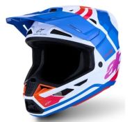Κράνος ALPINESTARS SM7 CORE Motocross ΛΕΥΚΟ/ΜΠΛΕ/ΡΟΖ