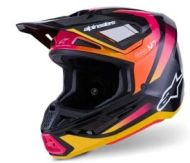 Motocross helmet ALPINESTARS SM7 RISE BLK/YL/PINK