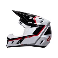 Cască motocross LEATT Kit Moto 7.5 Alb/Roșu V26