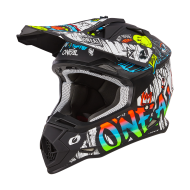 Casca Motocross O'NEAL 2SERIES RANCID NEGRU/ALB